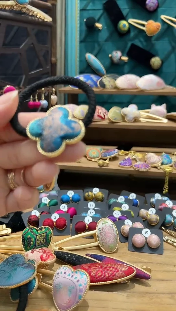 【闪购商品】【孤品车2.15】千里江山四叶草发绳一个