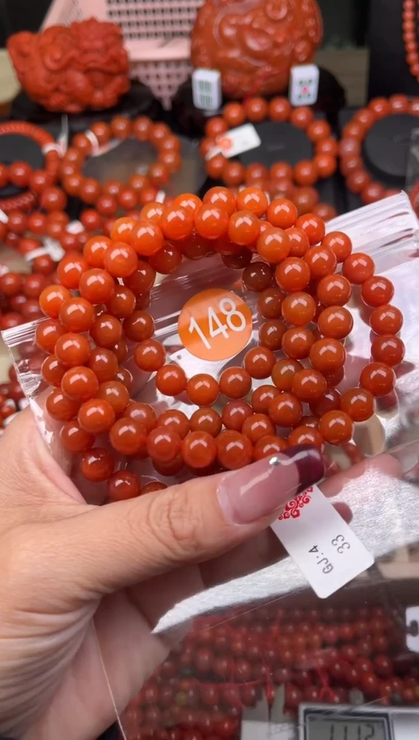 【闪购商品】南红玛瑙珠宝奇石未镶嵌148-8+