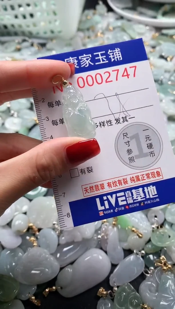 翡翠未镶嵌吊坠(不含链)2747