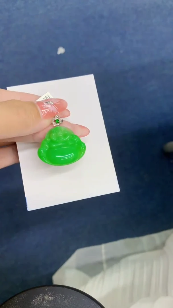 颈饰18K金镶嵌翡翠w*1