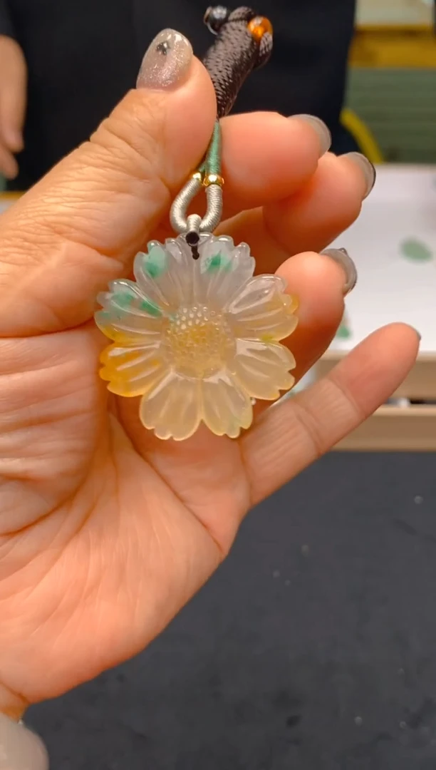 【闪购商品】石英质玉颈饰未镶嵌冰美人非洲翠014