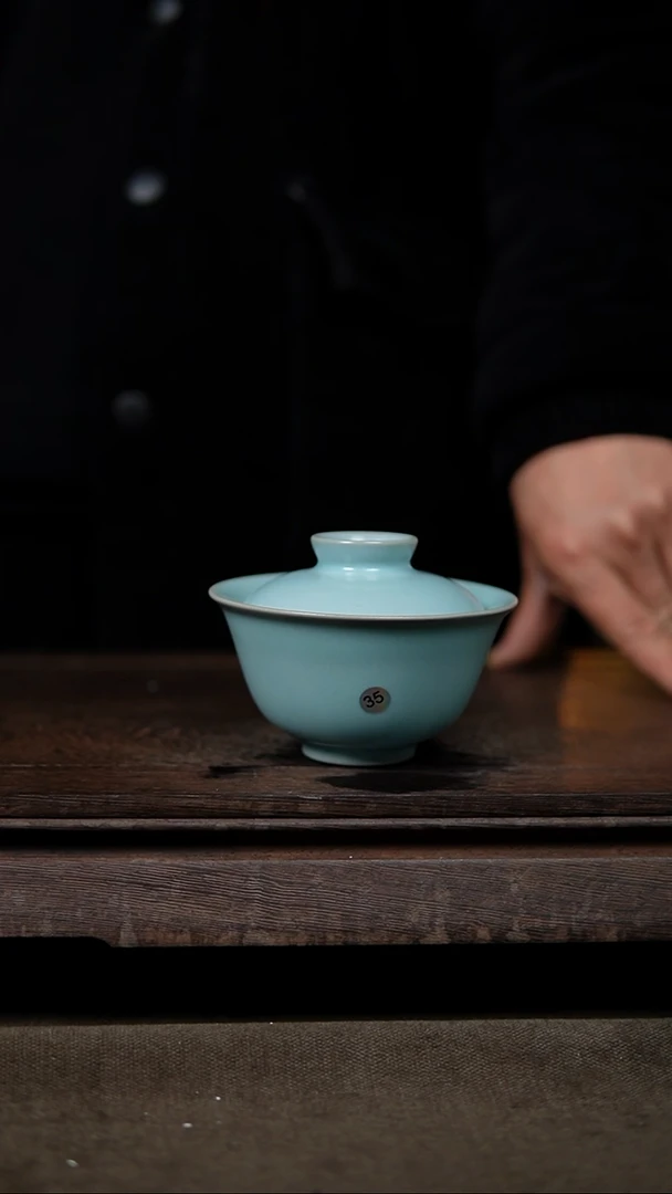 【闪购商品】杯仿古宋臻纯手工精工大乔盖碗瑕35