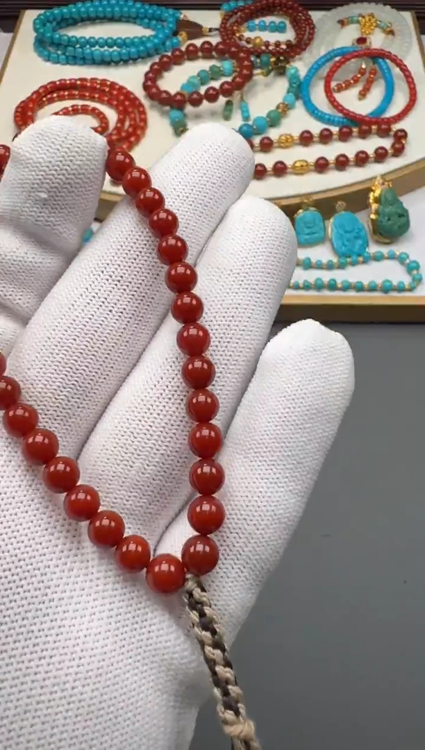 未镶嵌手串南红玛瑙紫***~111