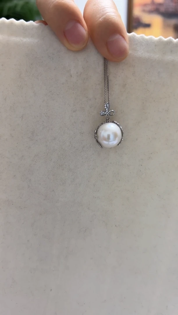 【闪购商品】淡水珍珠吊坠(赠链)未镶嵌13-14吊坠小静珍珠