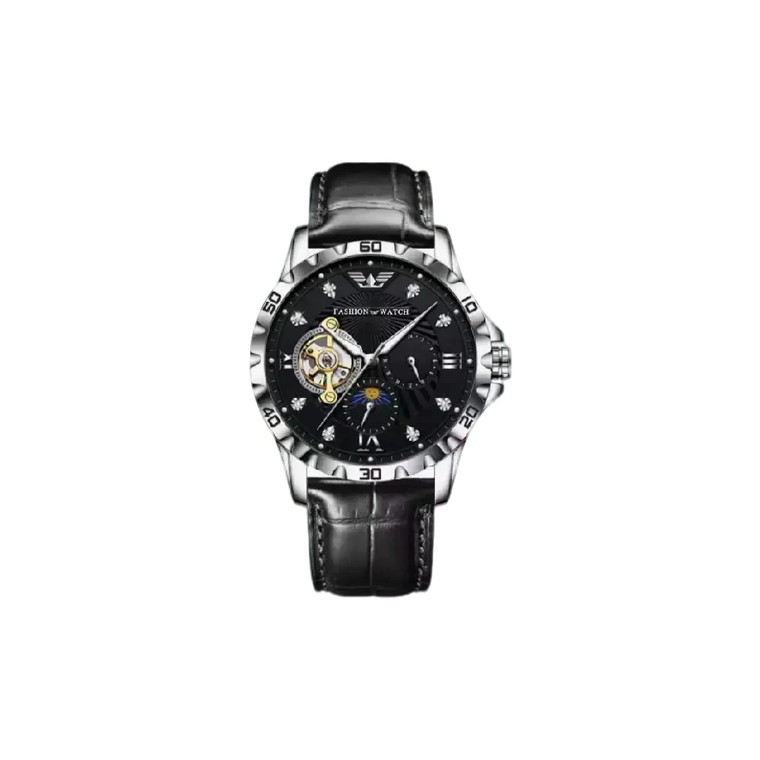 星歐/XINGOU新款机械表男款镂空背透潮流男士手表