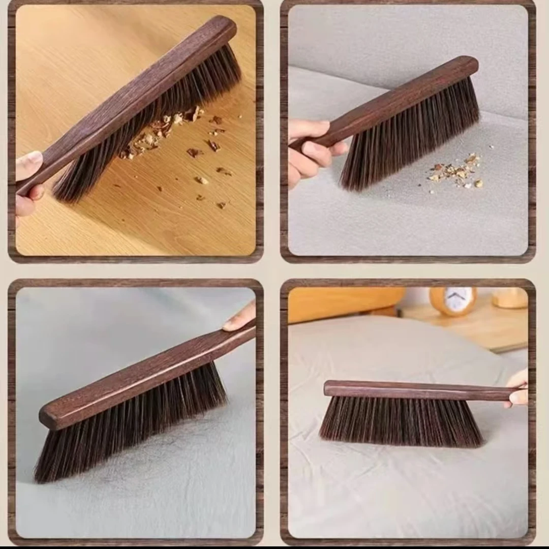 鸡翅木扫床长柄家用木柄扫帚软毛清洁刷JCMS-01
