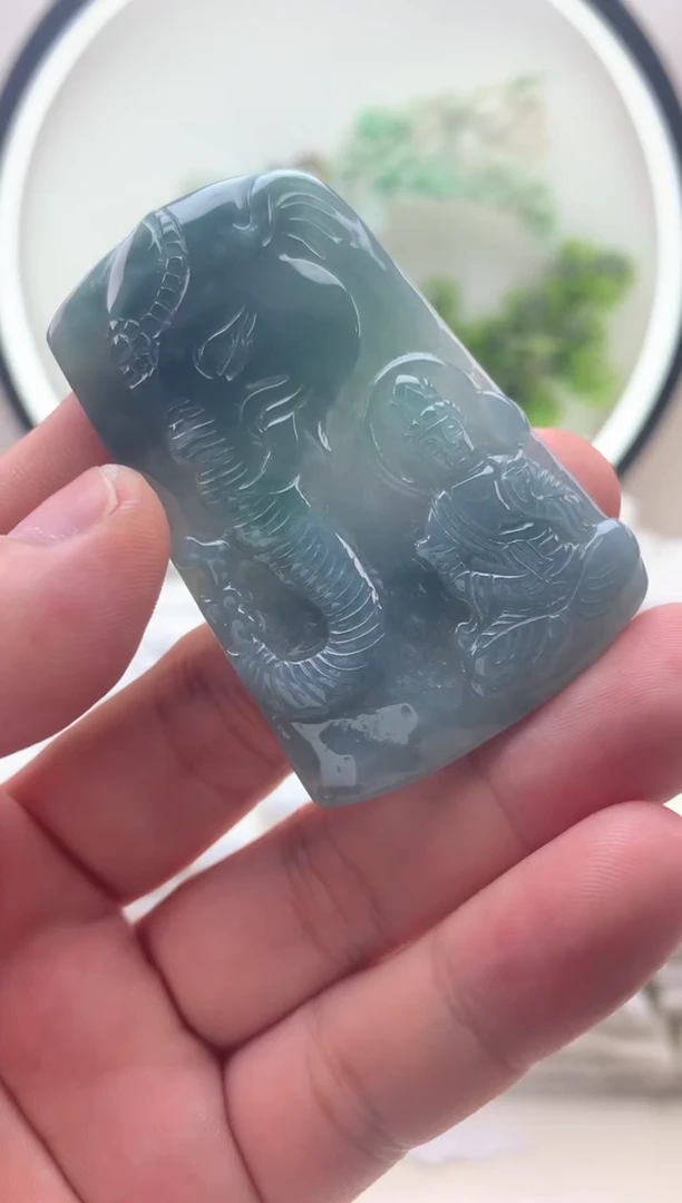 颈饰未镶嵌翡翠普贤