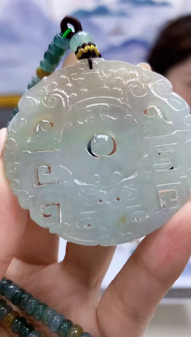 未镶嵌定制翡翠3099xx-毛货挂件96