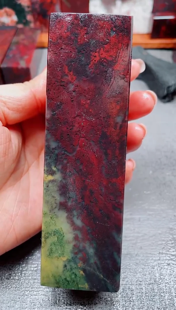 玉桂林鸡血玉素章--13