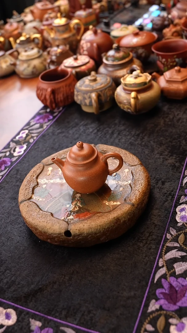 茶壶紫砂光素莲子小品器