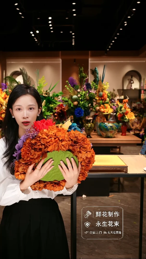 手工艺品琉璃手工花器花束空运包邮送货上门-以图片为准