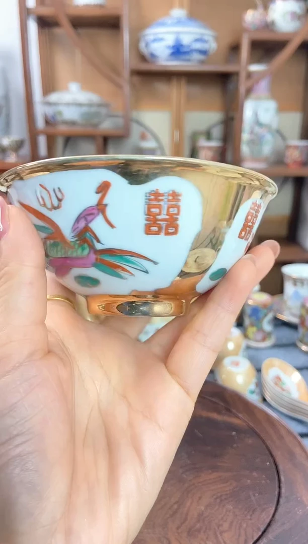 瓷片微瑕景德镇窑厂瓷摆件单件
