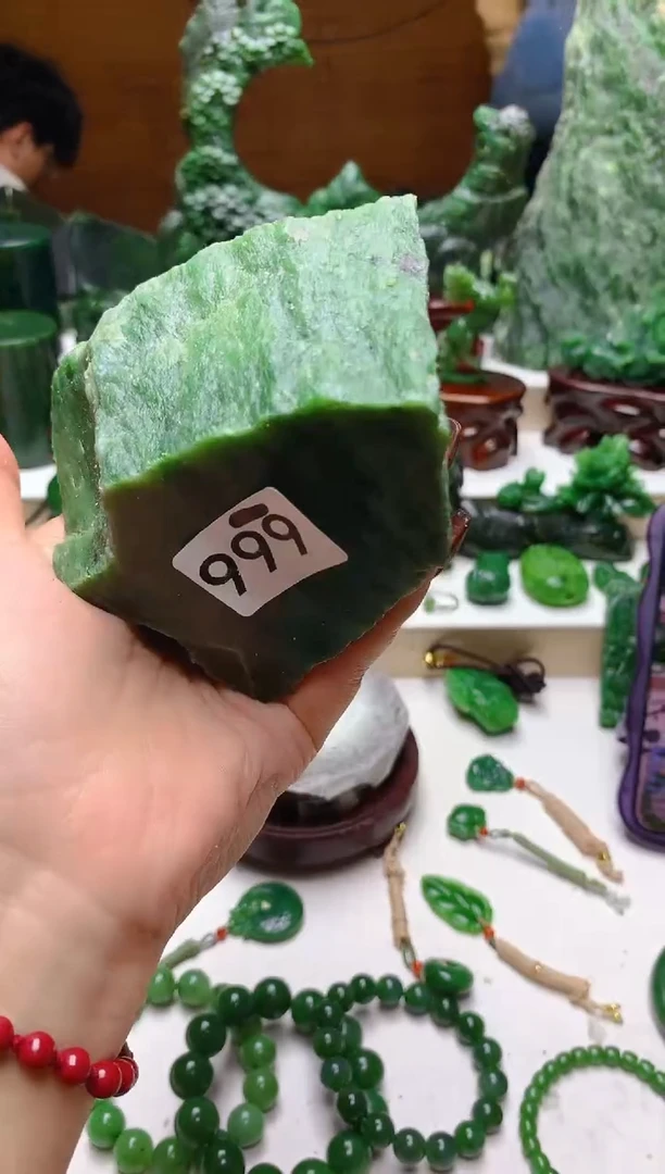 未镶嵌和田玉珠宝半成品1