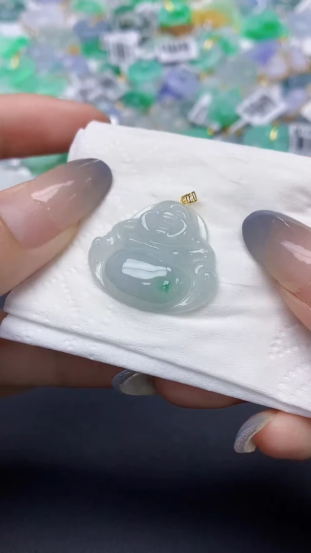 翡翠未镶嵌颈饰天然缅甸a货翡翠