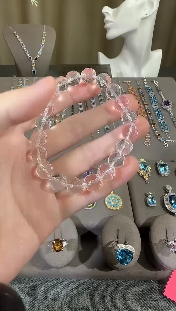 未镶嵌手串水晶10mm净体白水晶手串