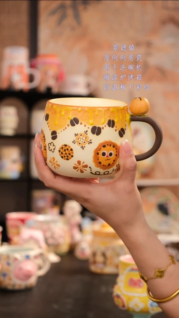 摆件旺的可以陶瓷设计师款