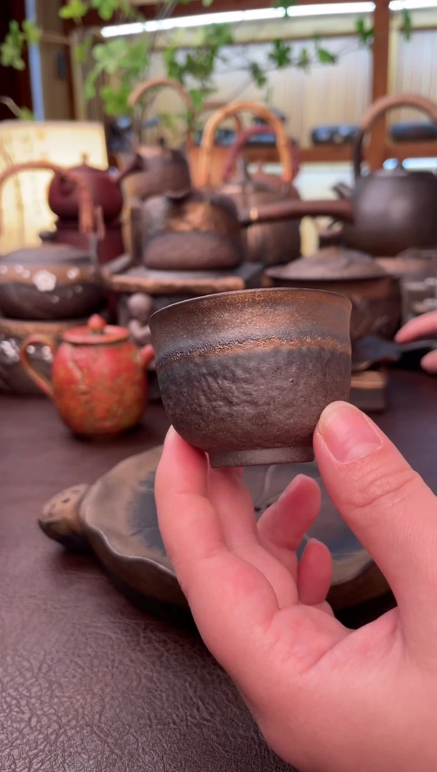 【闪购商品】瓷片瓷野粗陶茶具