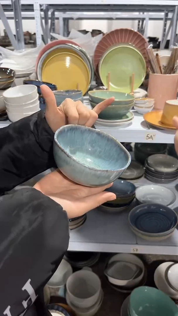 【闪购商品】瓷片外贸尾货瑕疵满20包邮X6 六个新品饭碗