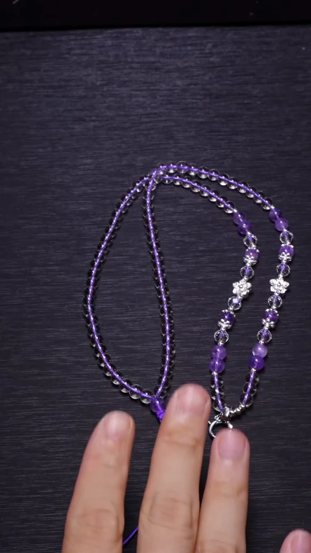 【闪购商品】水晶项链未镶嵌Q017白水晶原创项链