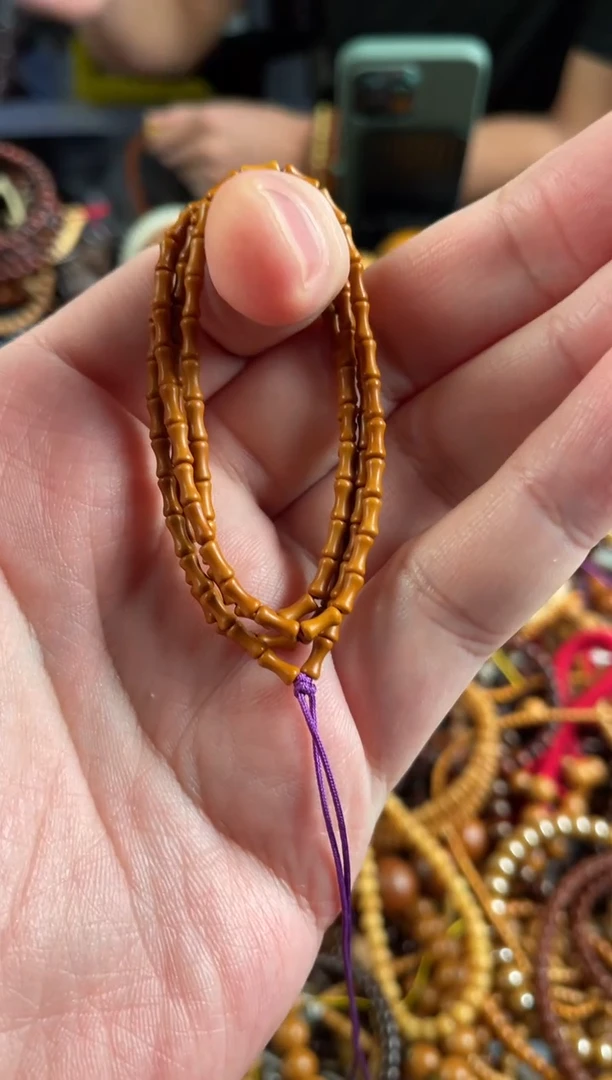 吊坠橄榄核王胖子文玩工作室核壁竹节108