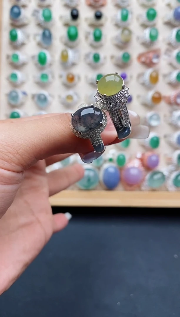 未镶嵌戒指翡翠天然缅甸翡翠A货222 6-10