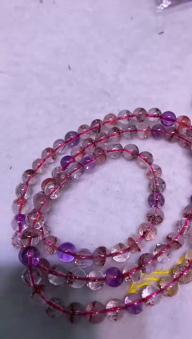 未镶嵌手链水晶多样性发其一超七多圈6mm左右