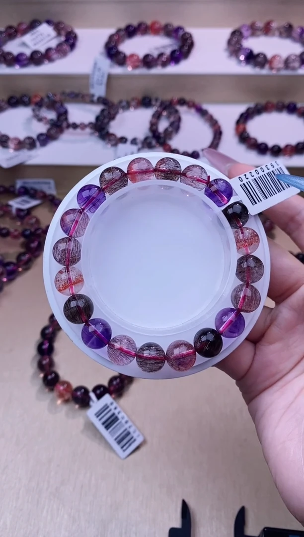 未镶嵌手链水晶?**呀黑加仑超七单圈9m+