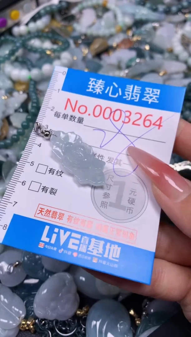 【闪购商品】翡翠颈饰未镶嵌含绳0003264