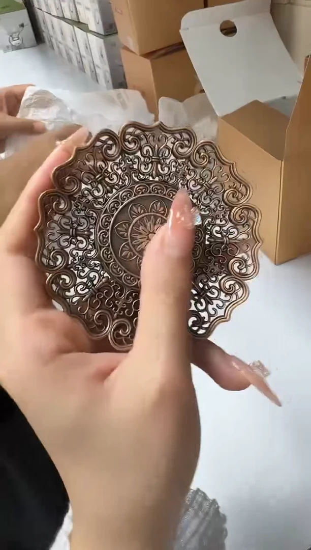 @@禾器铜合金莲花杯垫