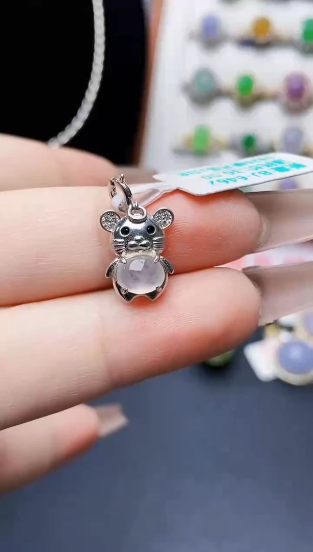 银S925镶嵌戒指翡翠0688