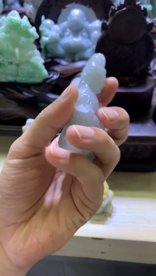 未镶嵌挂件翡翠落***情翡翠摆件