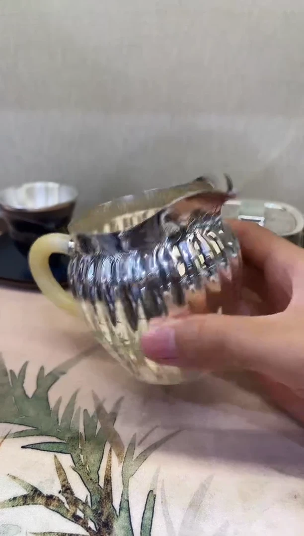 细工坊纯银公道杯