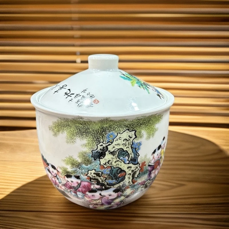 欢天喜地陶瓷调味罐