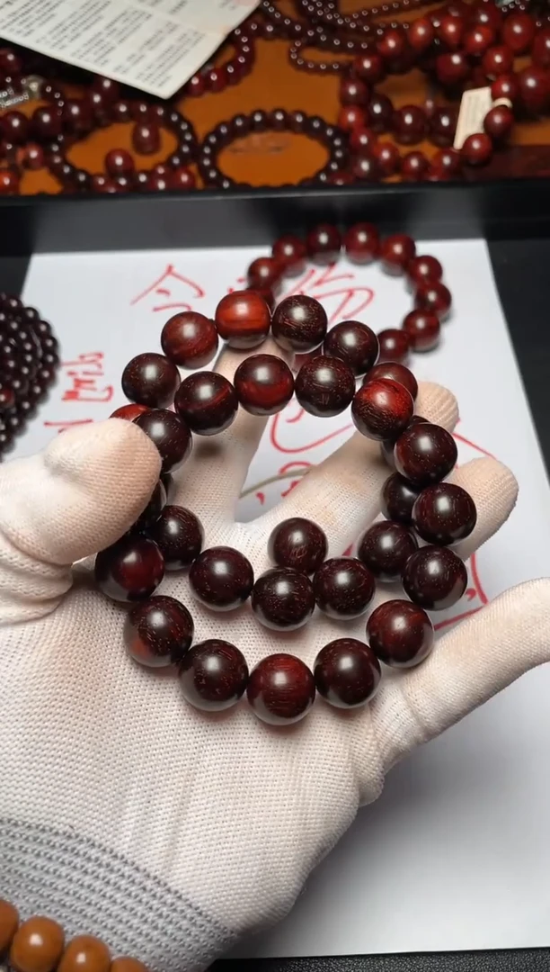 手串/手链小叶紫檀1.5瑕疵珠微瑕