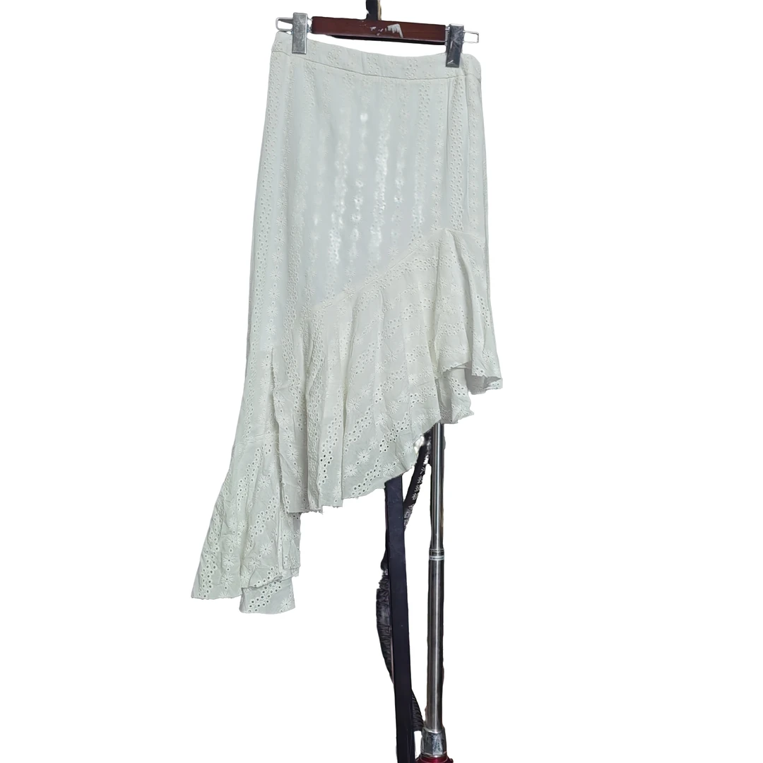 (码偏小慎拍)优雅不规则鱼尾半身裙时尚设计感小仙女裙0134