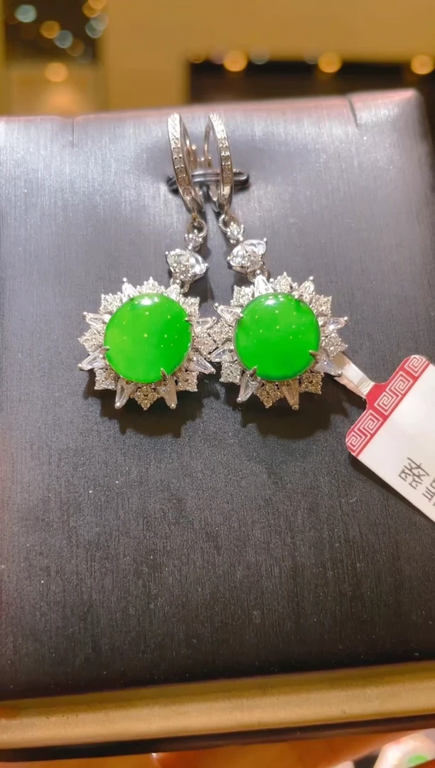 【闪购商品】翡翠银S925镶嵌吊坠(不含链)A92