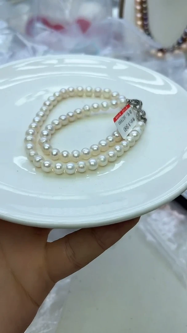 未镶嵌项链淡水珍珠白色系项链