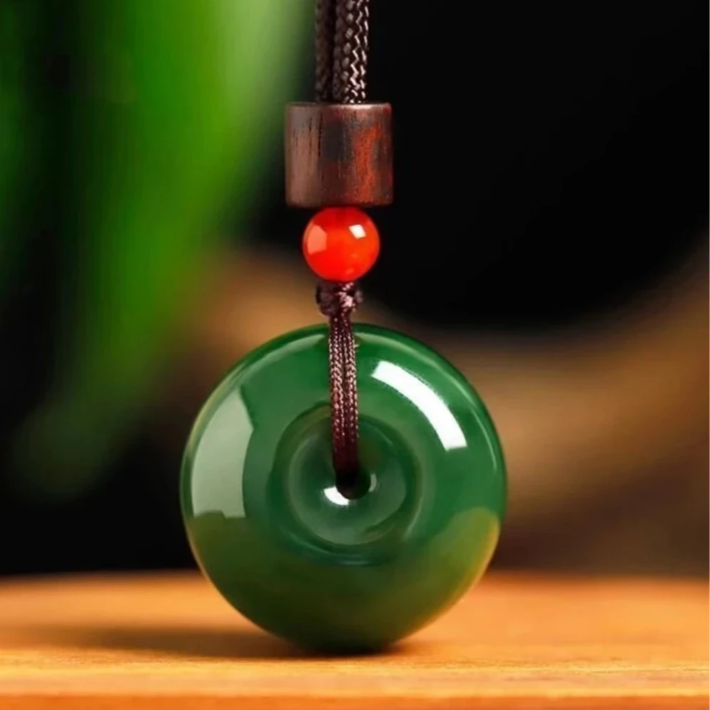 卡30平安扣/碧玉/天然和田玉