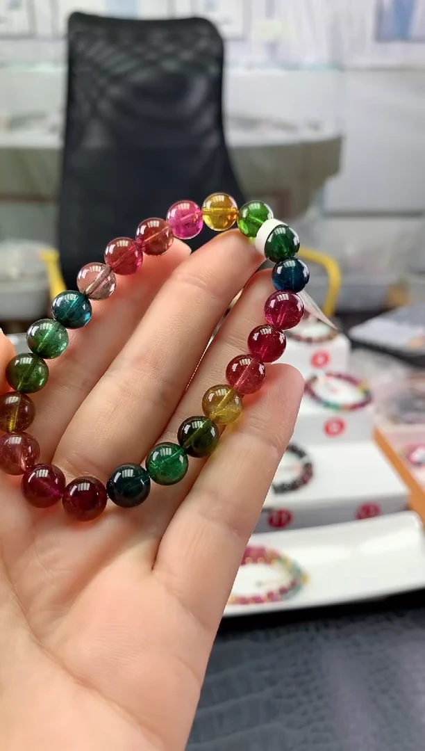未镶嵌手串碧玺多样性发一条