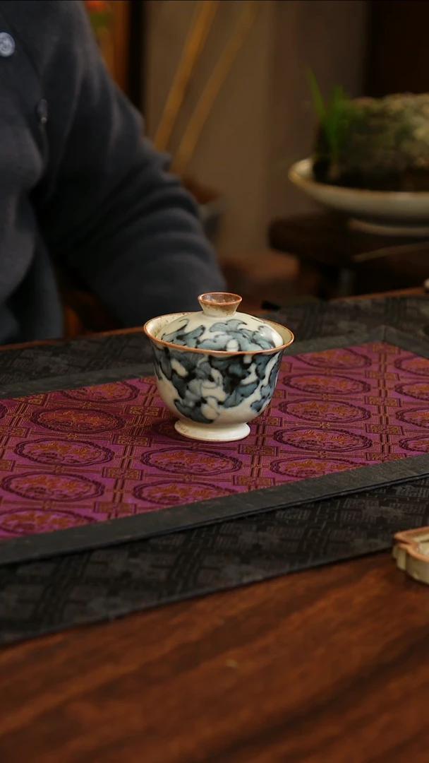 【闪购商品】杯子茗片集银杏盖碗