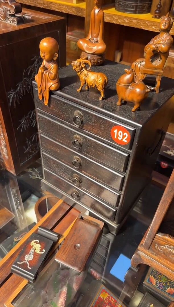 木木头款小叶紫檀小五斗柜1580