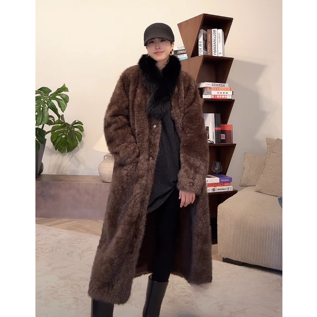 ZUOXIAOQI花狐貂长款大衣31（衣长116-118/胸围116-122）