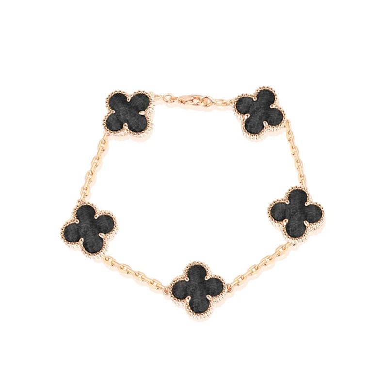 红楼 925银手链 镀K金 银曜色草草手链 ZF-C17