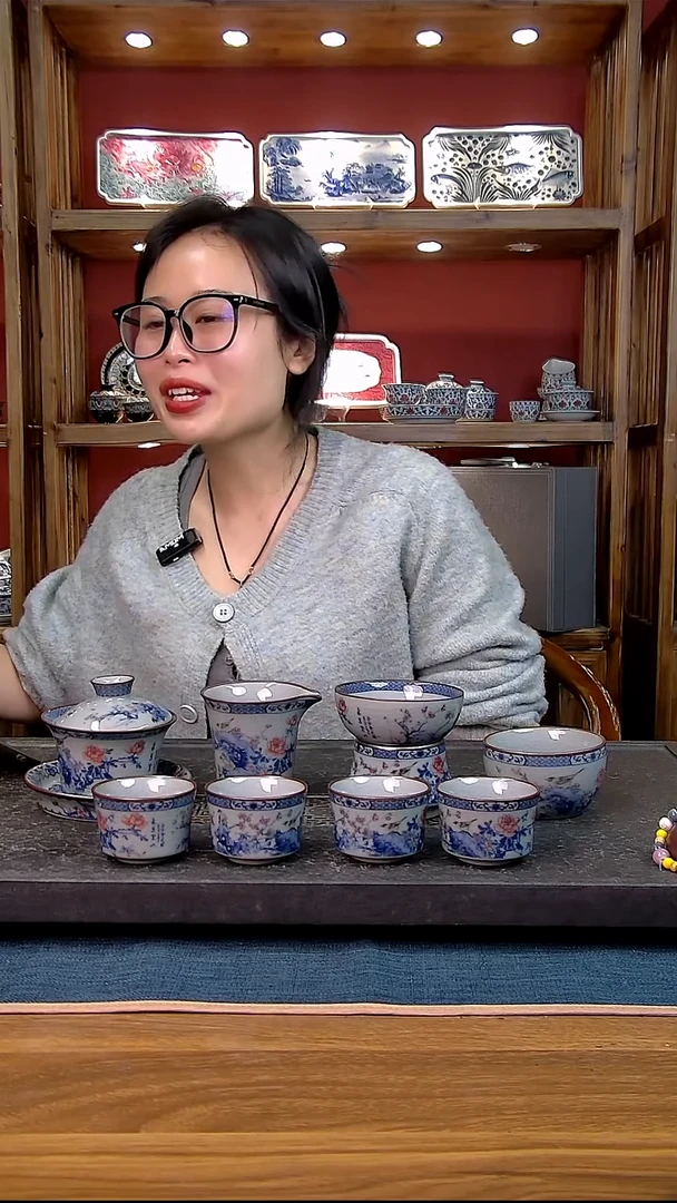 简装家用款8件套 老陶泥开片纹陶瓷茶具