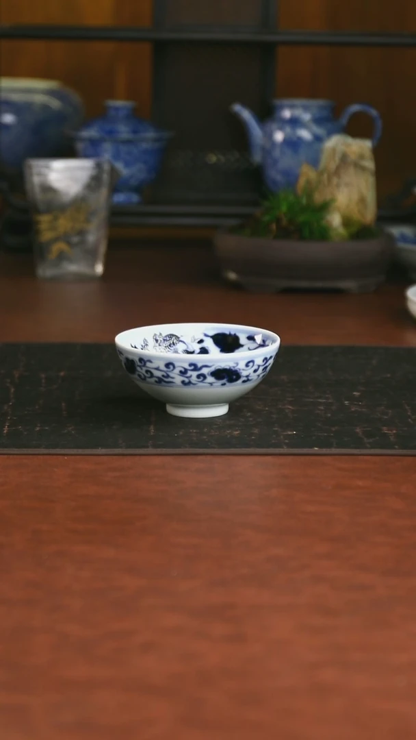 景德镇手工手绘的1（微瑕）