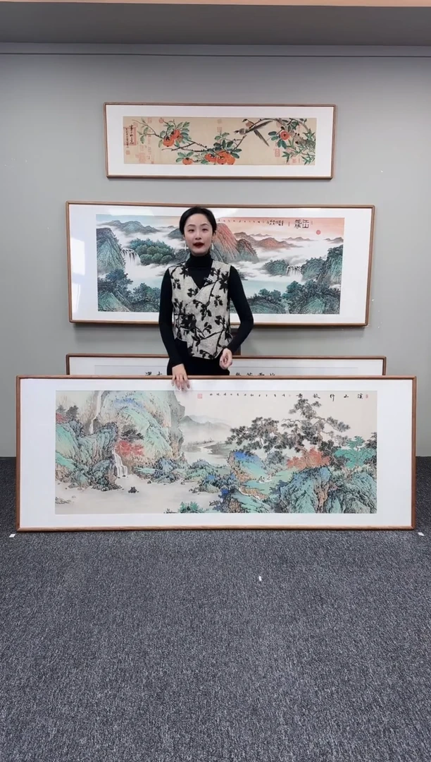 国画溪山行旅210*80