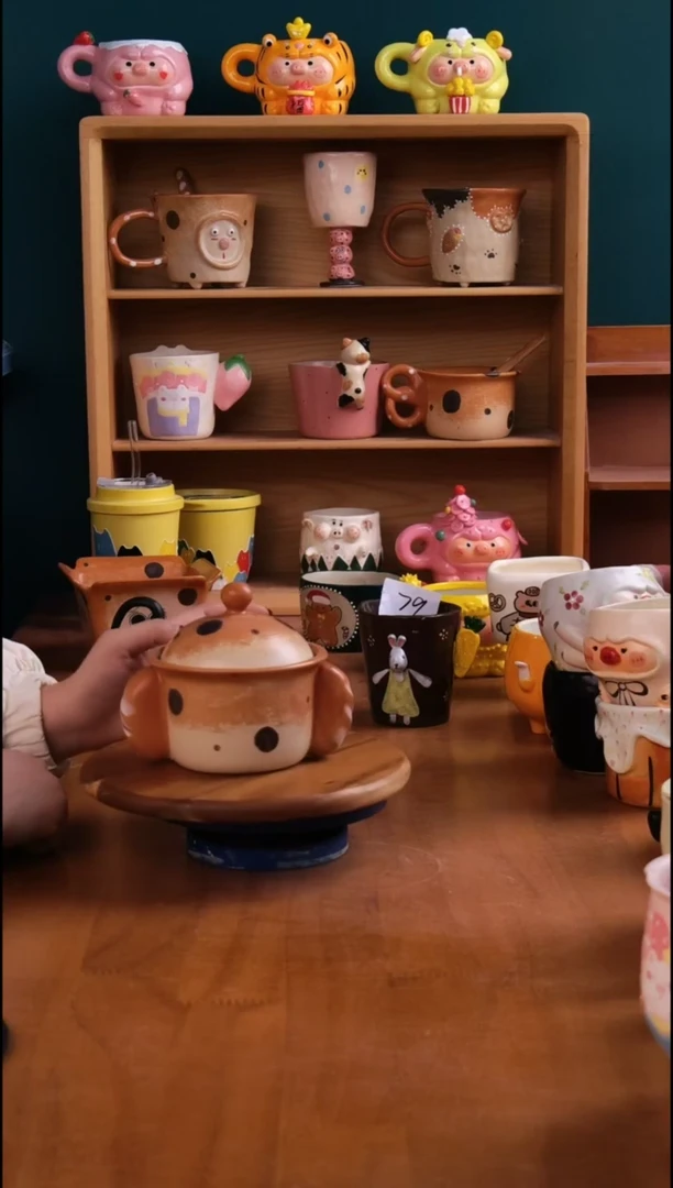 摆件陶景德镇原创手工陶瓷