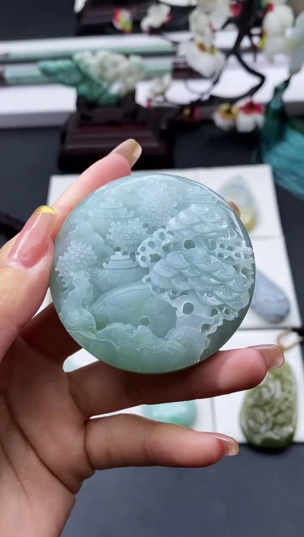 【闪购商品】翡翠颈饰未镶嵌天然缅甸翡翠A货