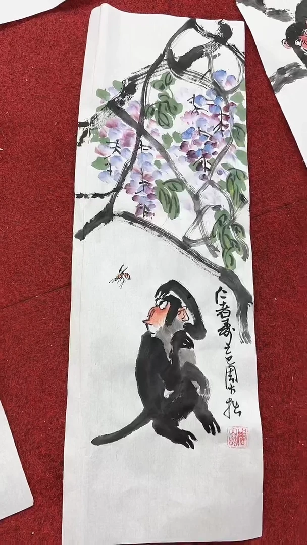 国画周大拙/国画/花鸟