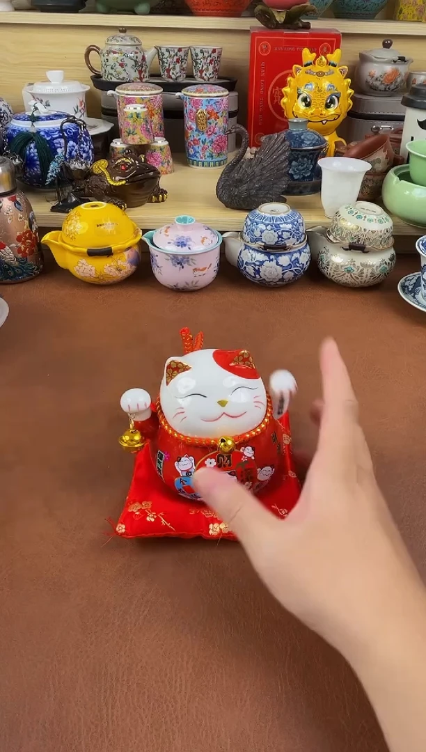 陶瓷茶具摆件旅行套组